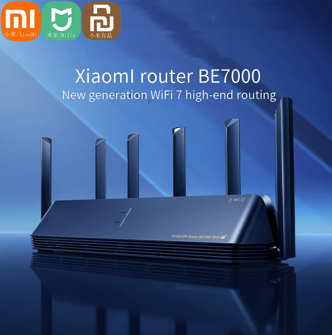Xiaomi Wireless Wifi 7 Router BE7000 Signal Booster Repeater Extend Gigabit Amplifier 160MHz 1GB Memory Tri-band Mesh Mi Route