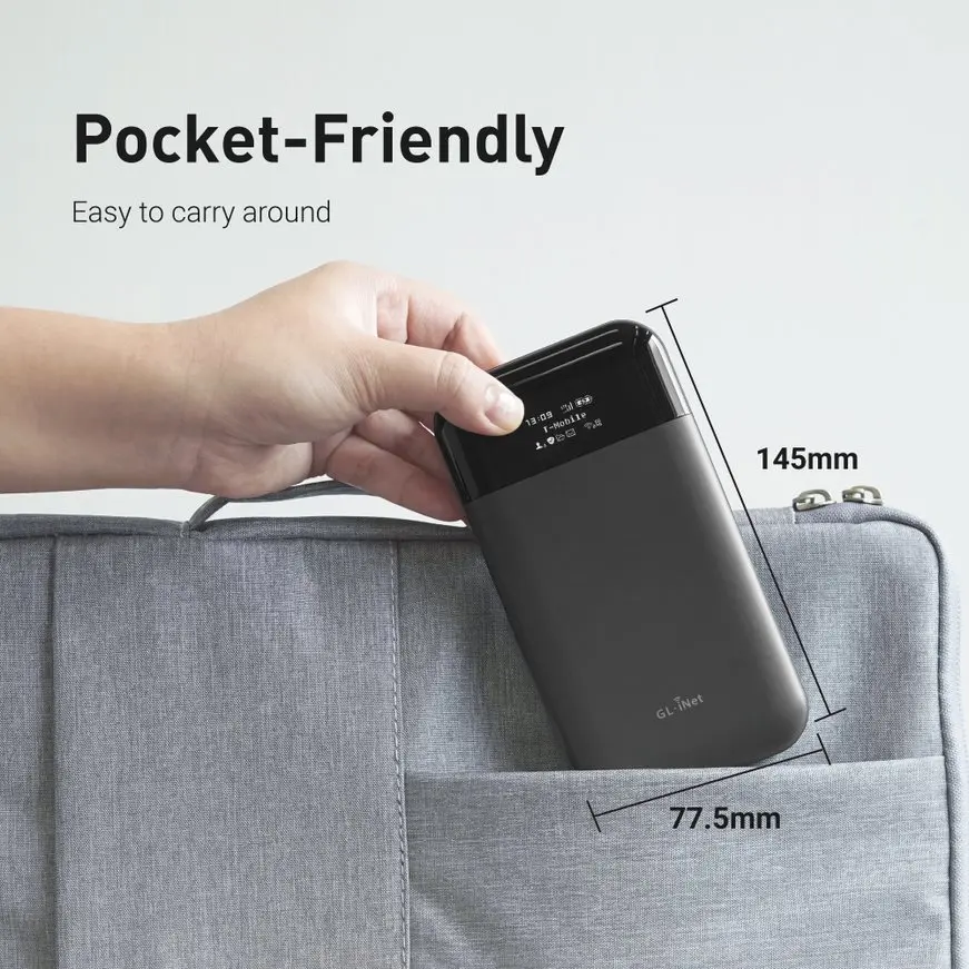 GL.iNet MUDI V2 (GL-E750V2) 750Mbps 1TB Max MicroSD with OpenWrt 4G LTE Router - Image 4