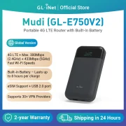 GL.iNet MUDI V2 (GL-E750V2) 750Mbps 1TB Max MicroSD with OpenWrt 4G LTE Router
